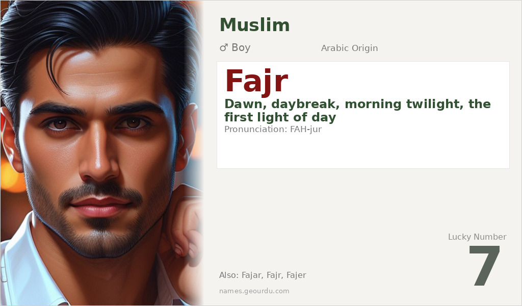 Fajr Name Meaning and Details