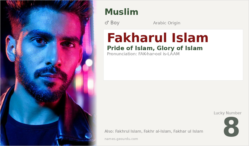Fakharul Islam Name Meaning and Details
