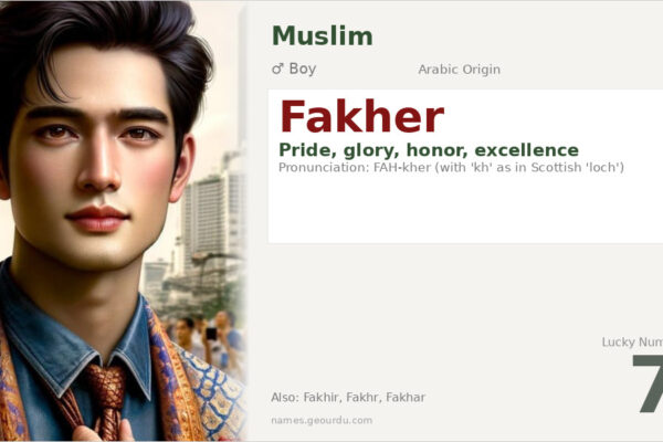 Fakher Name Meaning — Arabic Origin, Boy Name & Details (2025)