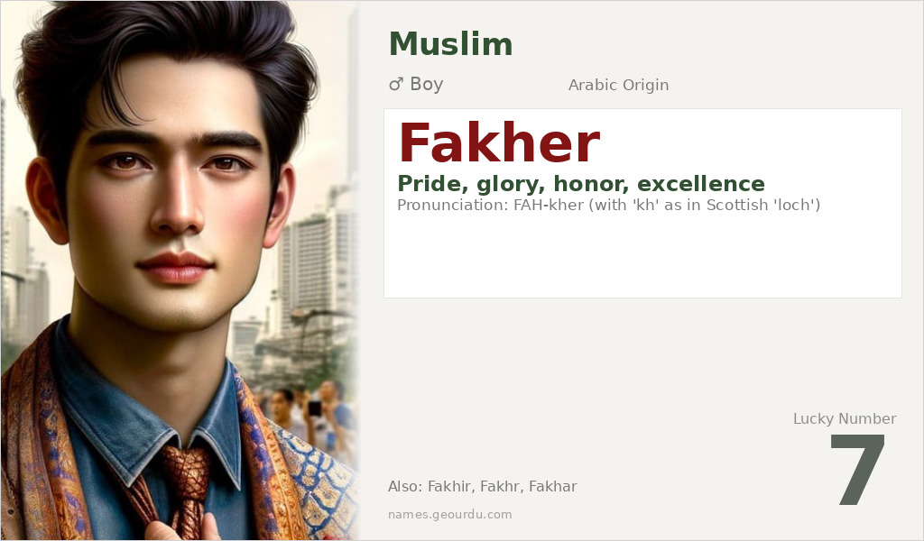 Fakher Name Meaning and Details