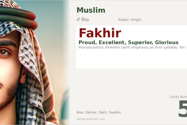 Fakhir Name Meaning — Arabic Origin, Boy Name & Details (2025)