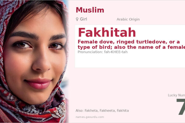 Fakhitah Name Meaning — Arabic Origin, Girl Name & History (2025)