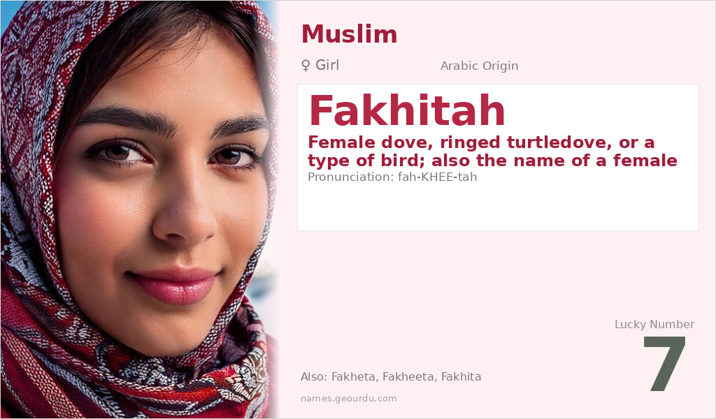 Fakhitah Name Meaning and Details