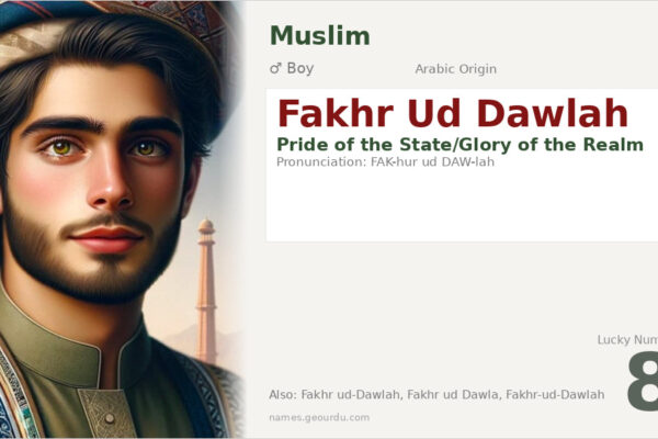 Fakhr Ud Dawlah Meaning — Arabic Origin, Boy Name & History (2025)