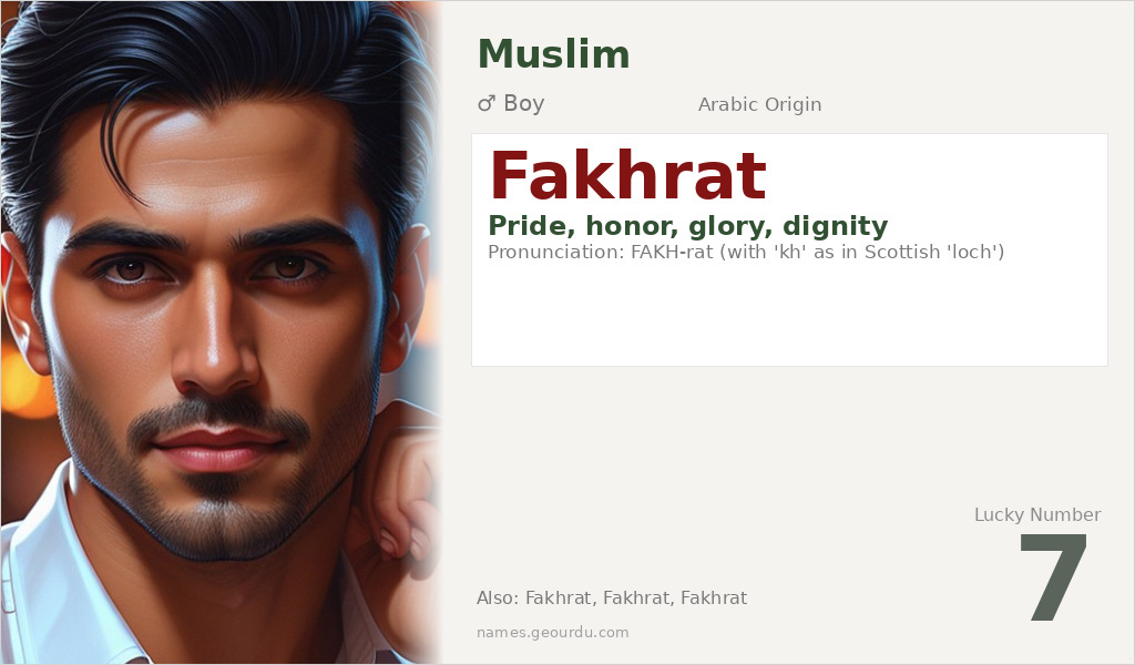 Fakhrat Name Meaning and Details
