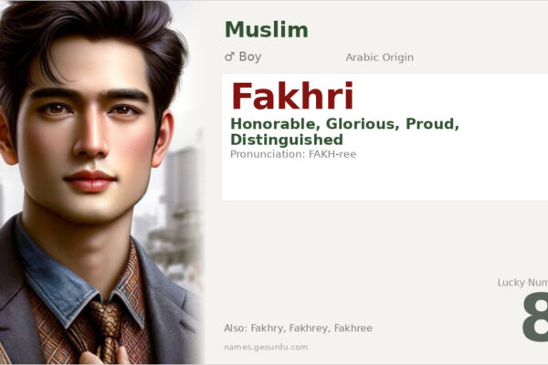 Fakhri Name Meaning — Arabic Origin, Boy Name & Details (2025)