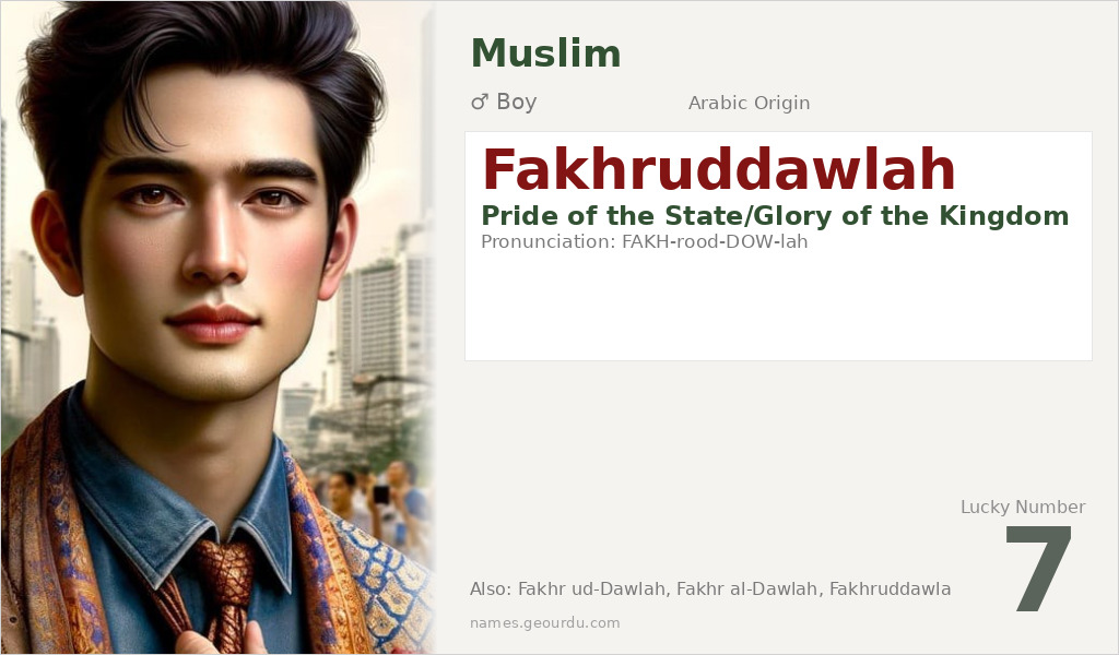 Fakhruddawlah Name Meaning and Details