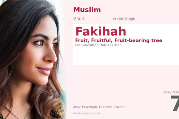 Fakihah Name Meaning — Arabic Origin, Girl Name & Details (2025)