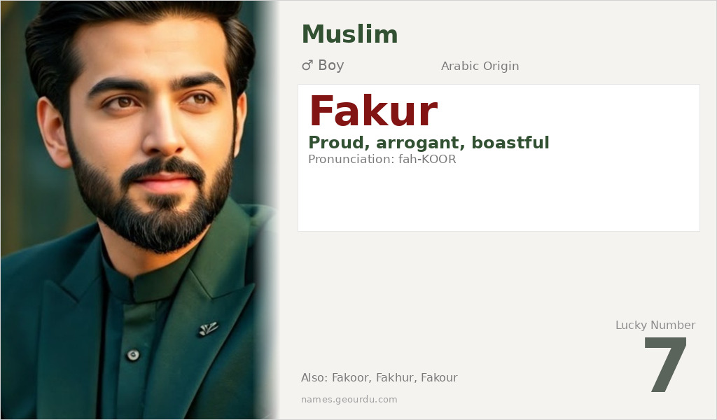 Fakur Name Meaning and Details