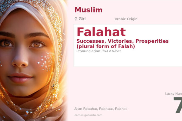 Falahat Name Meaning — Arabic Origin, Girl’s Name & Details (2025)