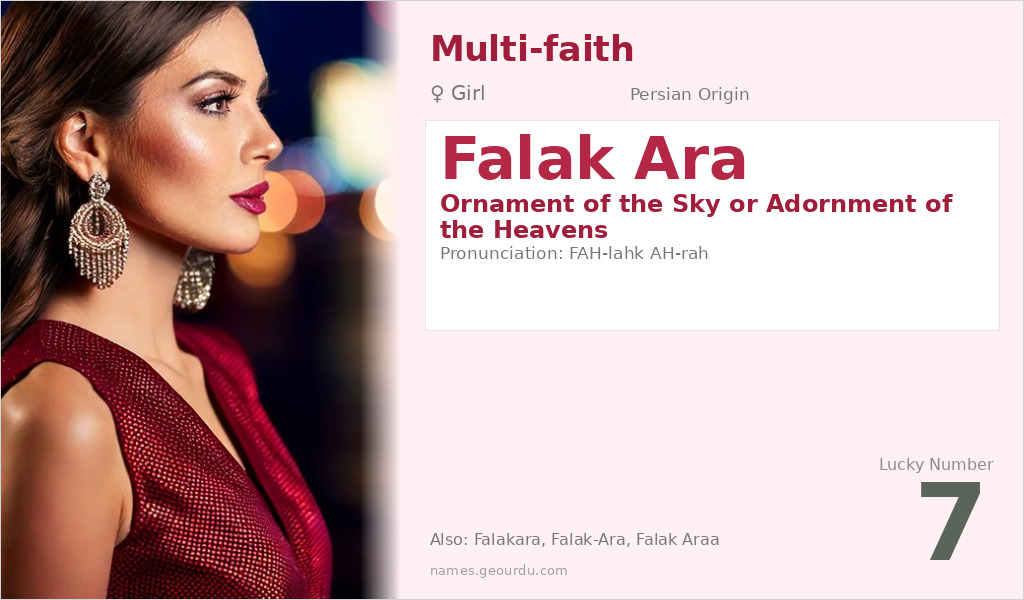 Falak Ara Name Meaning and Details