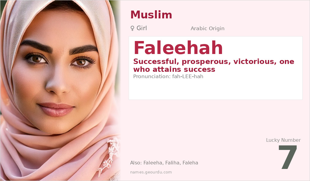 Faleehah Name Meaning and Details