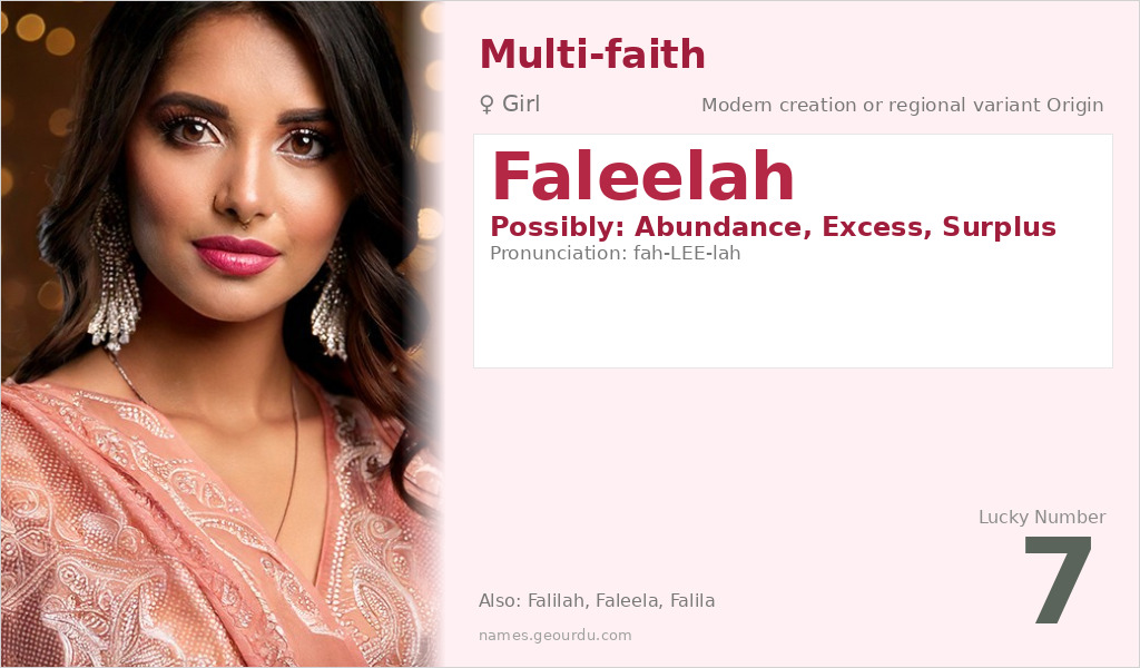 Faleelah Name Meaning and Details