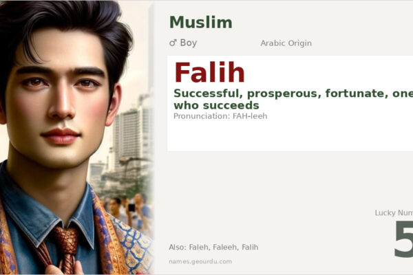 Falih Name Meaning — Arabic Origin, Boy Name & Details (2025)