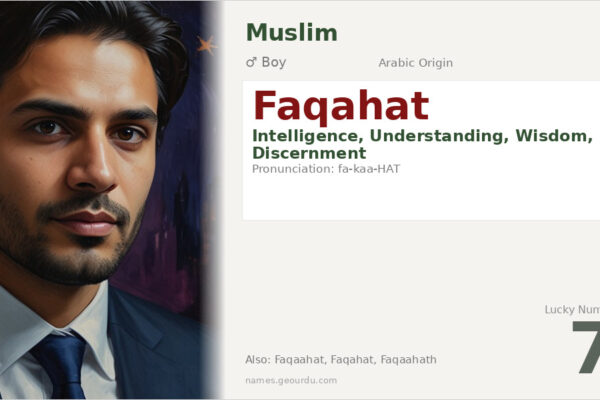 Faqahat Name Meaning — Arabic Origin, Boy & Details (2025)