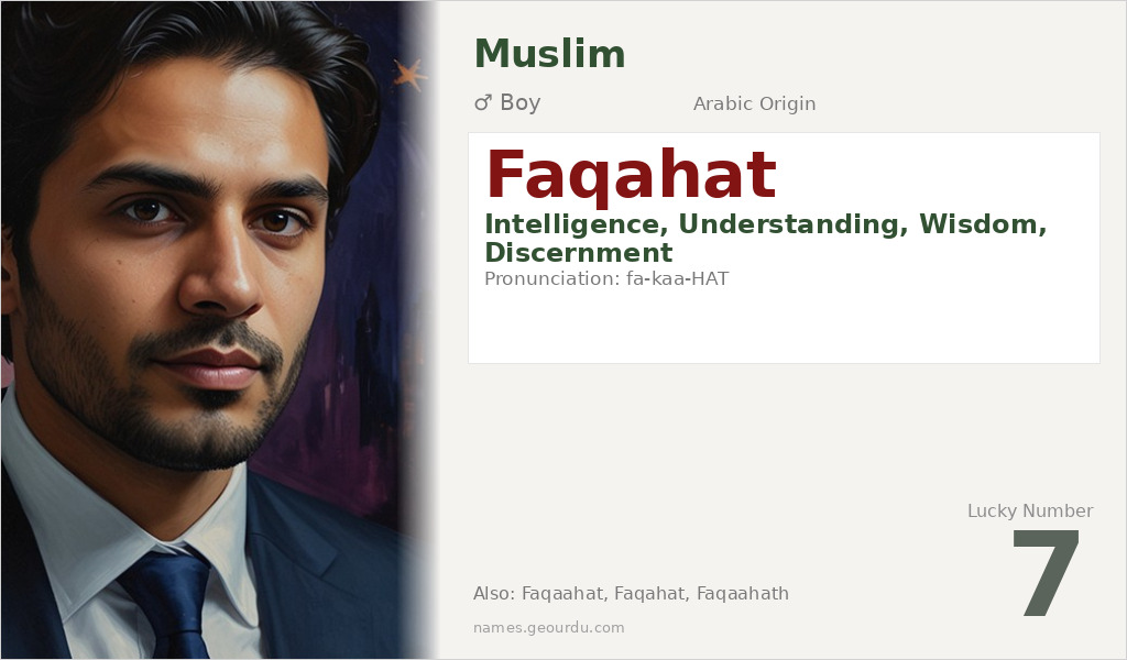 Faqahat Name Meaning and Details