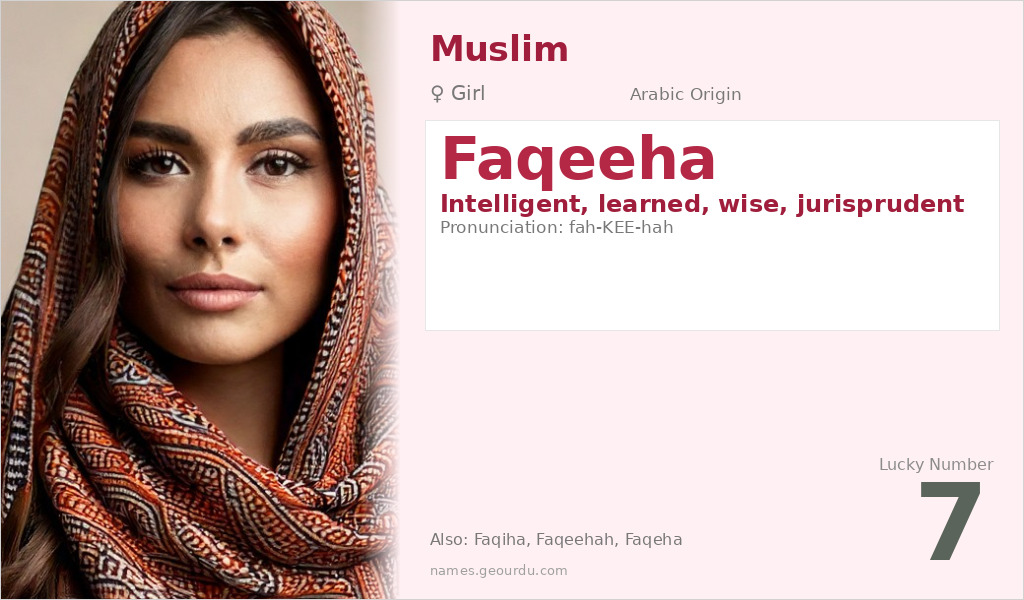 Faqeeha Name Meaning and Details