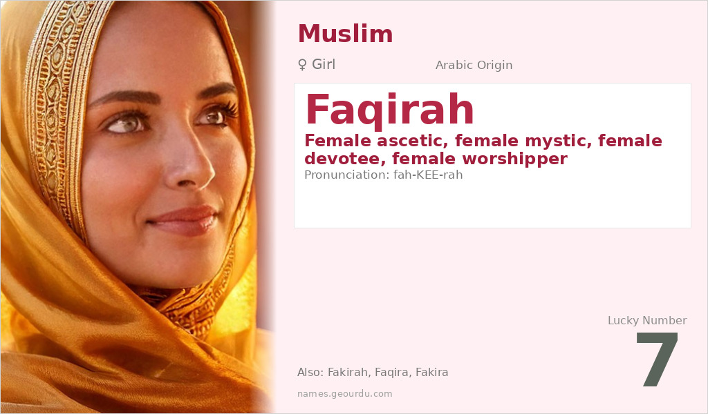 Faqirah Name Meaning and Details