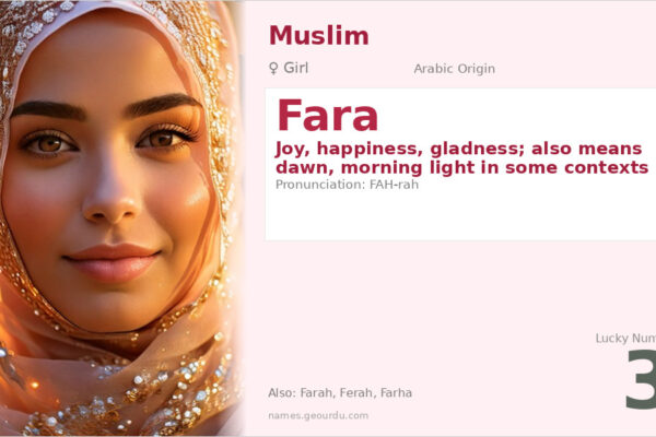 Fara Name Meaning — Origin, Gender & Details (2025)