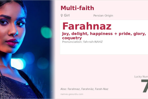 Farahnaz Name Meaning — Persian Origin, Girl Name & Details (2025)