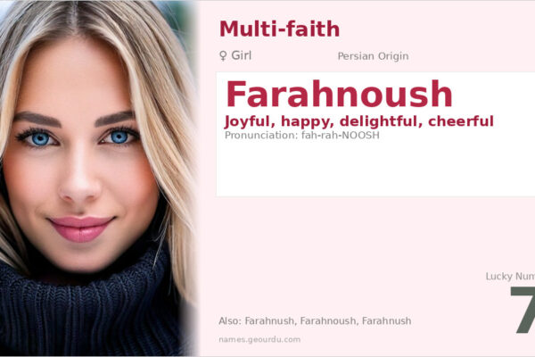 Farahnoush Name Meaning — Persian Origin, Girl Name & Details (2025)