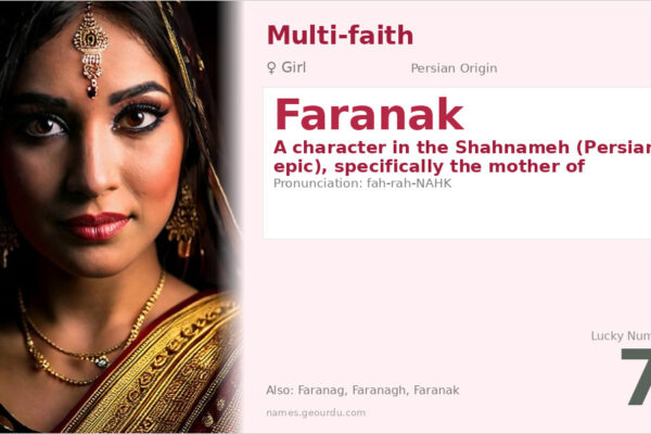Faranak Name Meaning — Persian Origin, Girl Name & Shahnameh Connection (2025)