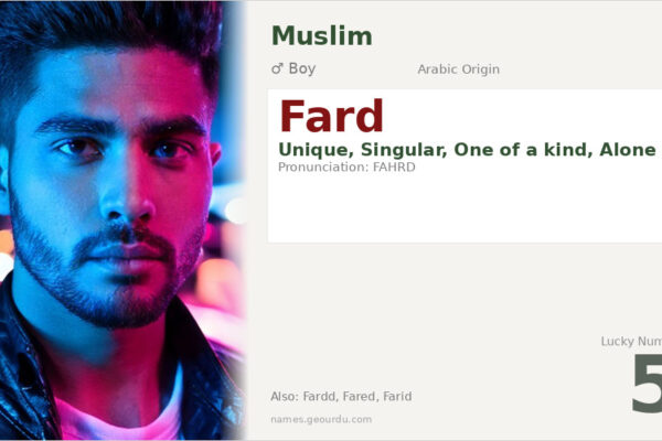 Fard Name Meaning — Arabic Origin, Boy Name & Details (2025)