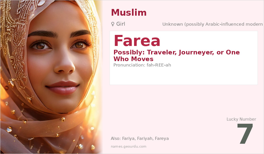 Farea Name Meaning and Details