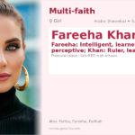 Fareeha Khan Name Meaning and Details