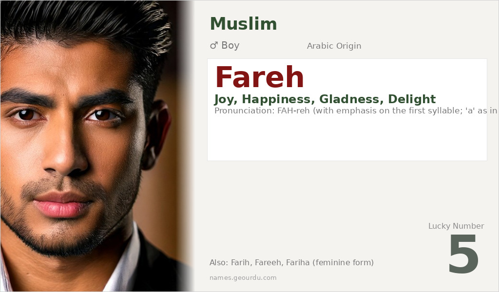 Fareh Name Meaning and Details