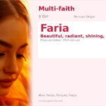 Faria Name Meaning and Details