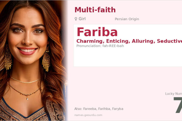 Fariba Name Meaning — Persian Origin, Girl Name & Details (2025)