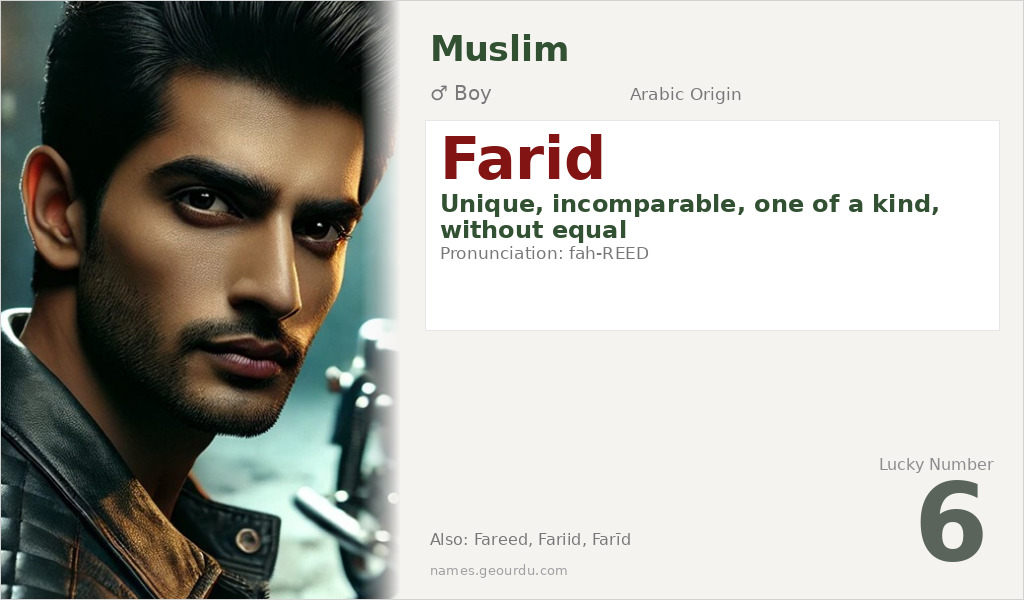 Farid Name Meaning and Details