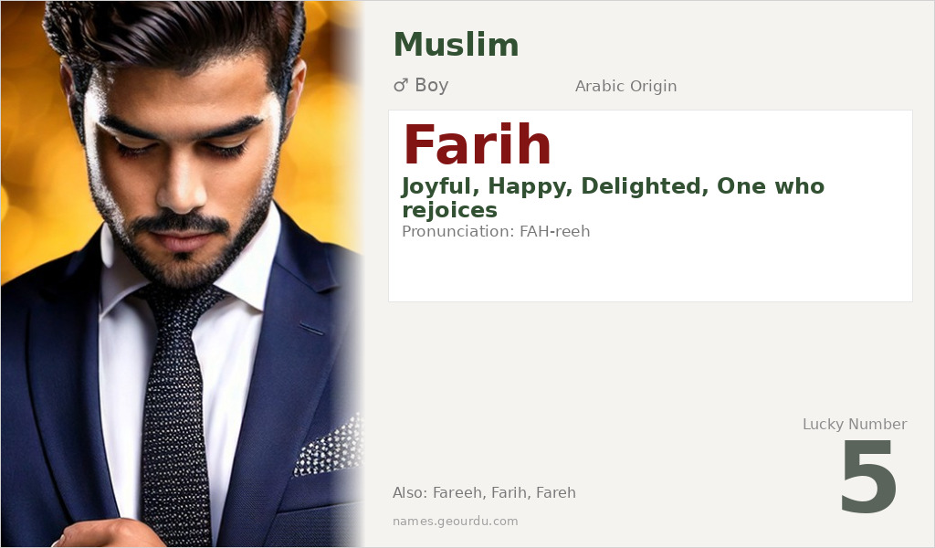Farih Name Meaning and Details