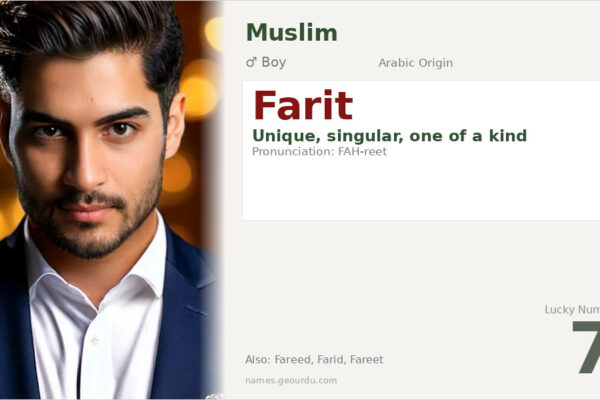 Farit Name Meaning — Arabic Origin, Boy Name & Details (2025)