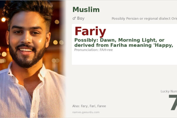 Fariy Name Meaning — Origin, Gender & Details (2025)