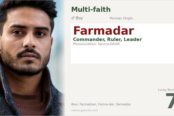 Farmadar Name Meaning — Persian Origin, Boy Name & Details (2025)