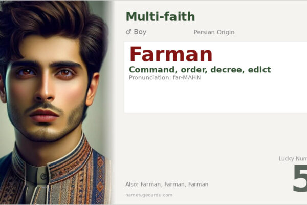Farman Name Meaning — Origin, Gender & Details (2025)