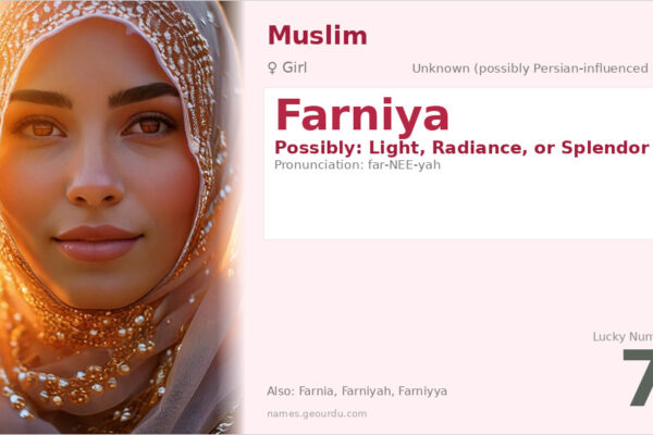 Farniya Name Meaning — Origin, Gender & Details (2025)