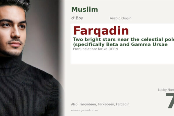 Farqadin Name Meaning — Arabic Origin, Boy Name & Star Significance (2025)
