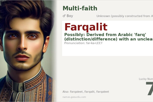 Farqalit Name Meaning — Origin, Gender & Details (2025)