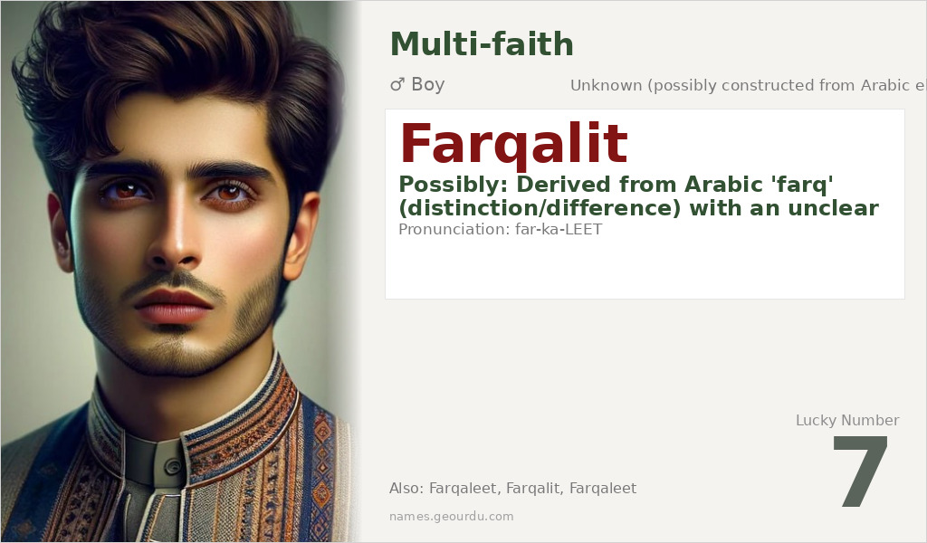 Farqalit Name Meaning and Details