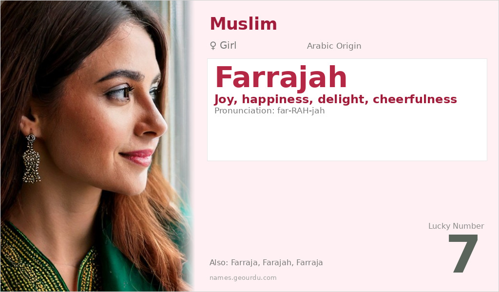 Farrajah Name Meaning and Details