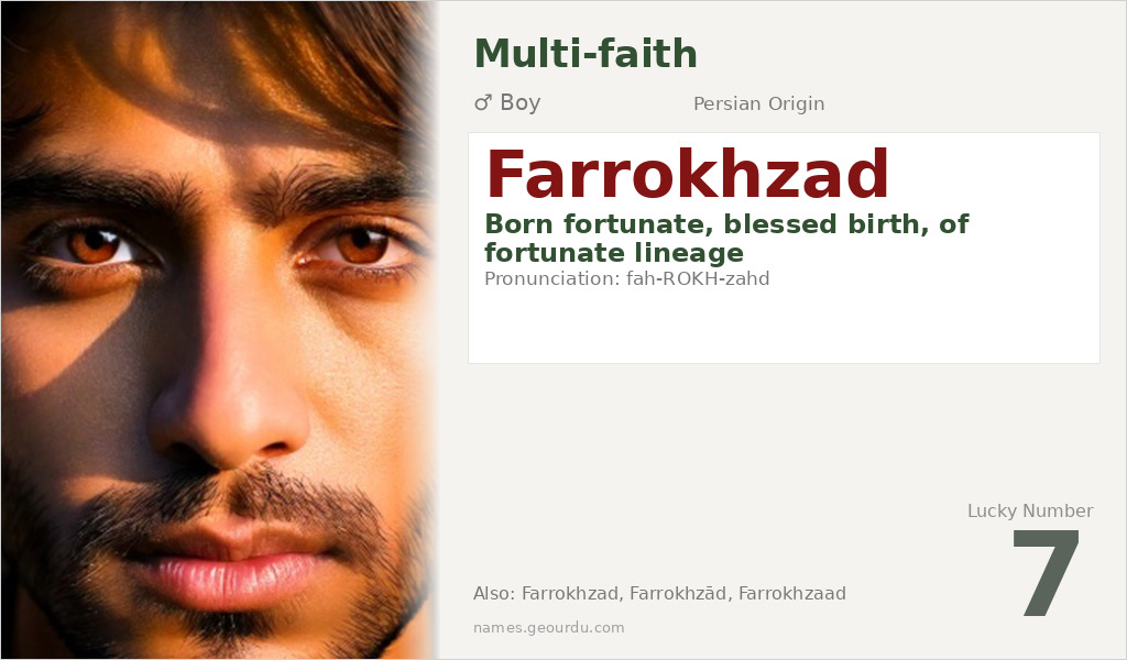 Farrokhzad Name Meaning and Details