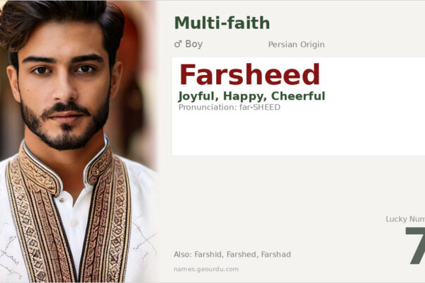 Farsheed Name Meaning — Persian Origin, Boy Name & Details (2025)