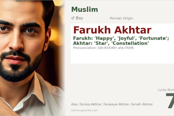Farukh Akhtar Meaning — Persian Origin, Boy Name & Details (2025)