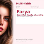Farya Name Meaning and Details