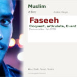 Faseeh Name Meaning and Details