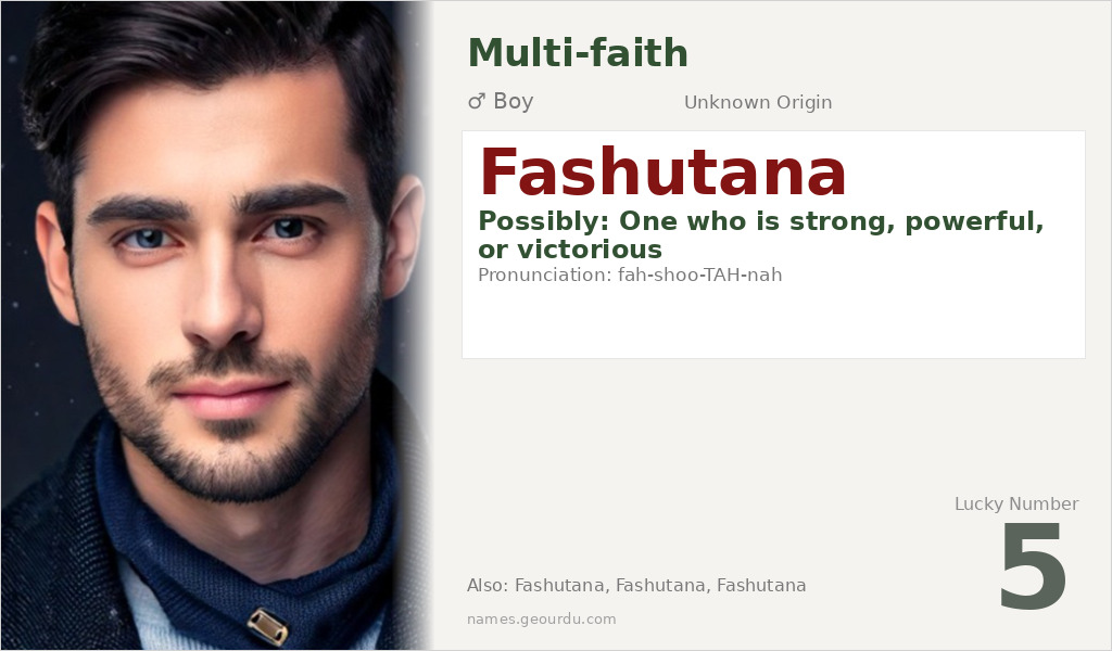 Fashutana Name Meaning and Details