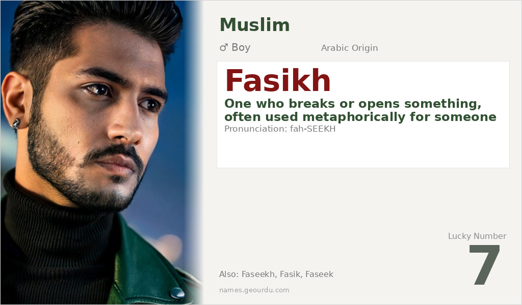 Fasikh Name Meaning and Details